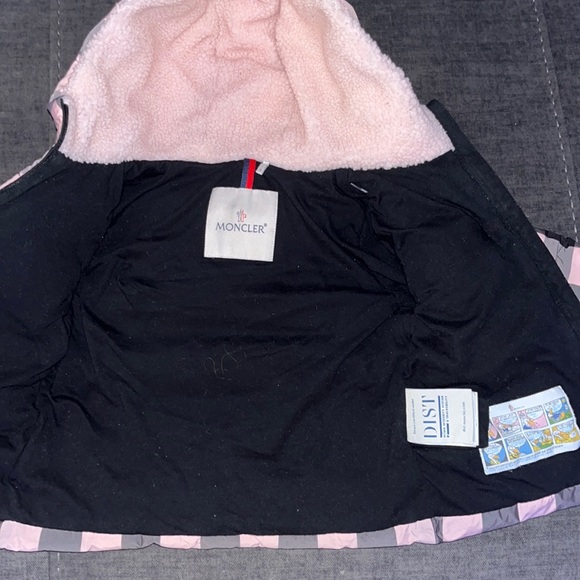 Moncler Avila Jacket - Toddler Size 3 - Pink & Black - Picture 4 of 9